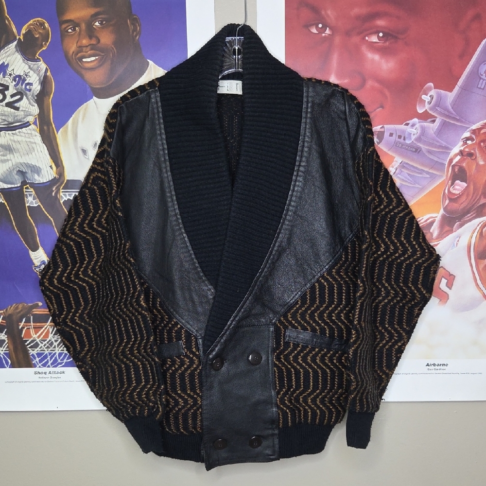 Vintage Index Black and Brown Women's Cardigan